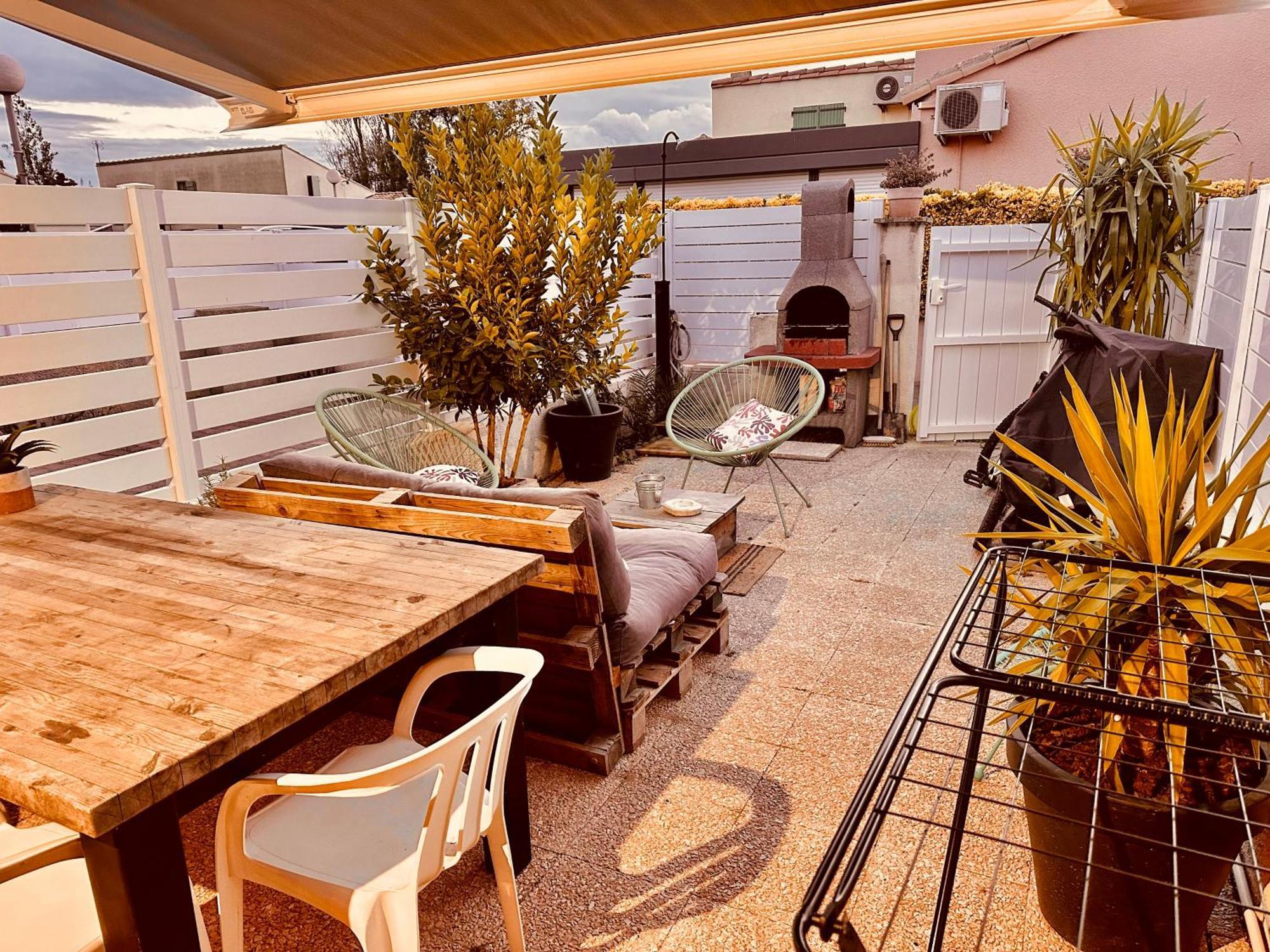 Residence Le Sunset Marseillan-Plage, Entre Mer Et Lagune De Thau, Etape Velo, Famille, Couple, Vrp, Toutou Admis, Jardin, Parking Prive Gratuit, Velos, Clim, Wifi Fibre Gratuite, Commodites, Plage Et Piste Cyclable A Proximite, 6 Couchages Nous Cont Extérieur photo